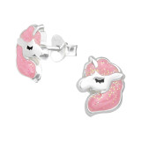 Unicorn - 925 Sterling Silver Kids Ear Studs SD39817