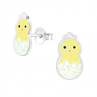 Chick - 925 Sterling Silver Kids Ear Studs SD39835