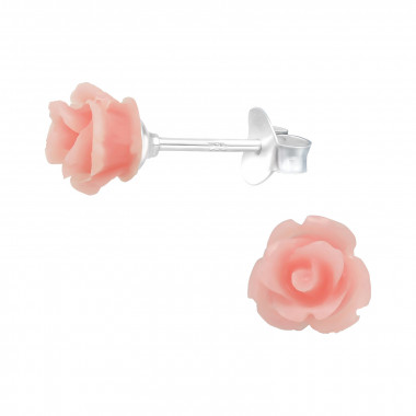 Rose - 925 Sterling Silver Kids Ear Studs SD39875