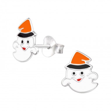 Ghost - 925 Sterling Silver Kids Ear Studs SD39928