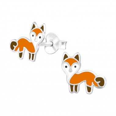 Fox - 925 Sterling Silver Kids Ear Studs SD39933