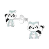 Raccoon - 925 Sterling Silver Kids Ear Studs SD39935