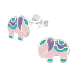 Elephant - 925 Sterling Silver Kids Ear Studs SD40326