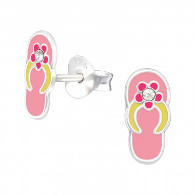 Shoes - 925 Sterling Silver Kids Ear Studs SD40329