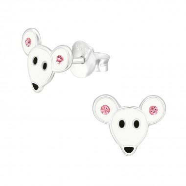 Mouse - 925 Sterling Silver Kids Ear Studs SD40352