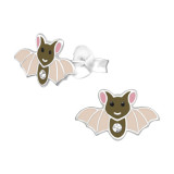 Bat - 925 Sterling Silver Kids Ear Studs SD40358