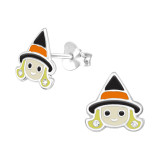 Witch - 925 Sterling Silver Kids Ear Studs SD40360
