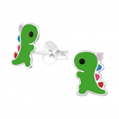 Dinosaur - 925 Sterling Silver Kids Ear Studs SD40510