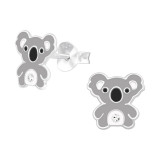Koala - 925 Sterling Silver Kids Ear Studs SD40511