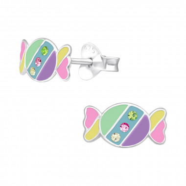 Candy - 925 Sterling Silver Kids Ear Studs SD40517