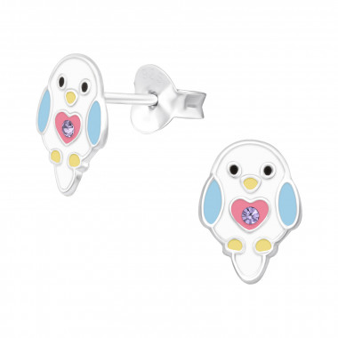 Chick - 925 Sterling Silver Kids Ear Studs SD40520