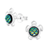 Turtle - 925 Sterling Silver Kids Ear Studs SD41089