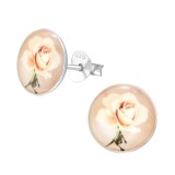 Rose Flower - 925 Sterling Silver Kids Ear Studs SD41127