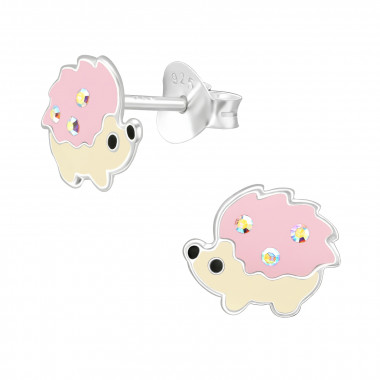 Hedgehog - 925 Sterling Silver Kids Ear Studs SD41504