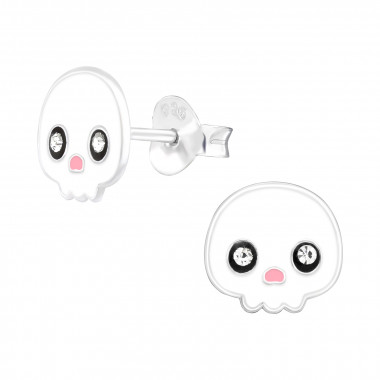 Ghost - 925 Sterling Silver Kids Ear Studs SD41512