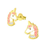 Unicorn - 925 Sterling Silver Kids Ear Studs SD41747