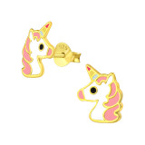 Unicorn - 925 Sterling Silver Kids Ear Studs SD41748