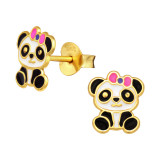 Panda - 925 Sterling Silver Kids Ear Studs SD41752