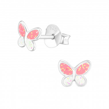 Butterfly - 925 Sterling Silver Kids Ear Studs SD42423