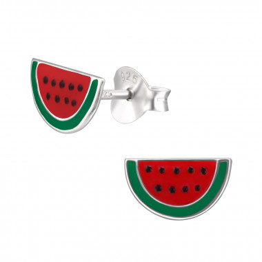 Watermelon - 925 Sterling Silver Kids Ear Studs SD42538