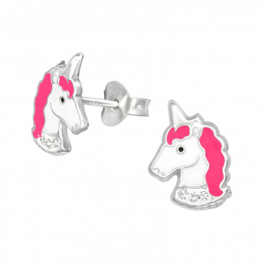 Unicorn - 925 Sterling Silver Kids Ear Studs SD42543