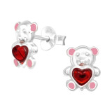 Bear - 925 Sterling Silver Kids Ear Studs SD42748