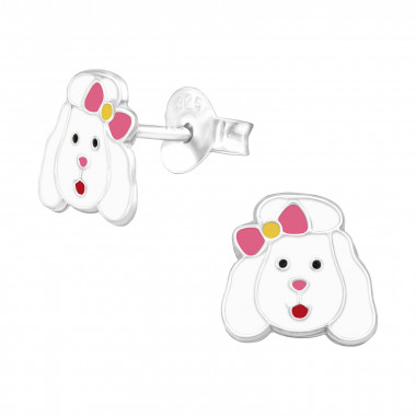 Dog - 925 Sterling Silver Kids Ear Studs SD42749