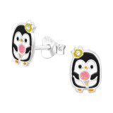 Penguin - 925 Sterling Silver Kids Ear Studs SD42752