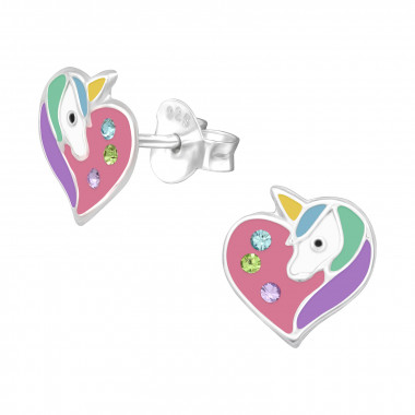 Unicorn - 925 Sterling Silver Kids Ear Studs SD42753