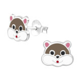 Squirrel - 925 Sterling Silver Kids Ear Studs SD42756