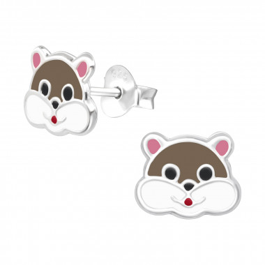 Squirrel - 925 Sterling Silver Kids Ear Studs SD42756