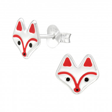 Fox - 925 Sterling Silver Kids Ear Studs SD42928