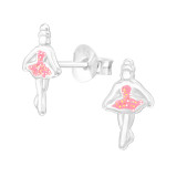 Ballerina - 925 Sterling Silver Kids Ear Studs SD42965