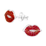 Mouth - 925 Sterling Silver Kids Ear Studs SD4298