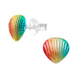 Shell - 925 Sterling Silver Kids Ear Studs SD43075