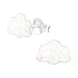 Cloud - 925 Sterling Silver Kids Ear Studs SD43097