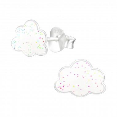 Cloud - 925 Sterling Silver Kids Ear Studs SD43097