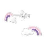 Rainbow - 925 Sterling Silver Kids Ear Studs SD43127