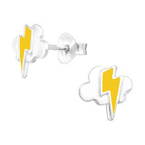 Lightning Bolt - 925 Sterling Silver Kids Ear Studs SD43136