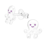 Octopus - 925 Sterling Silver Kids Ear Studs SD43140