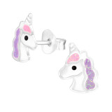 Unicorn - 925 Sterling Silver Kids Ear Studs SD43142