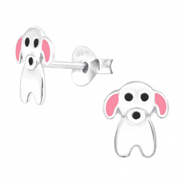 Dog - 925 Sterling Silver Kids Ear Studs SD43148