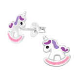 Unicorn - 925 Sterling Silver Kids Ear Studs SD43149