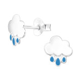 Cloud - 925 Sterling Silver Kids Ear Studs SD43152