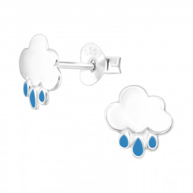 Cloud - 925 Sterling Silver Kids Ear Studs SD43152