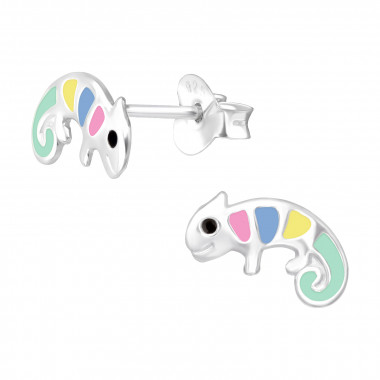 Lizard - 925 Sterling Silver Kids Ear Studs SD43155