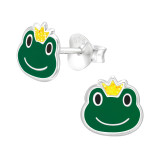 Frog - 925 Sterling Silver Kids Ear Studs SD43158