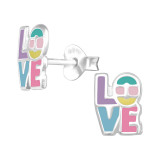 Love - 925 Sterling Silver Kids Ear Studs SD43160