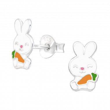 Rabbit - 925 Sterling Silver Kids Ear Studs SD43162