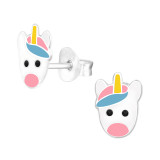 Unicorn - 925 Sterling Silver Kids Ear Studs SD43164
